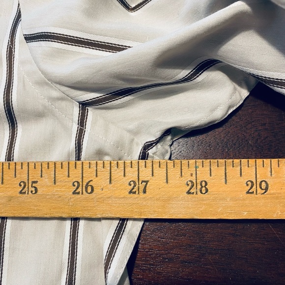 New Axist City Dressing Button Front Casual Dress Shirt Striped Size 2XL XXL - Picture 6 of 6